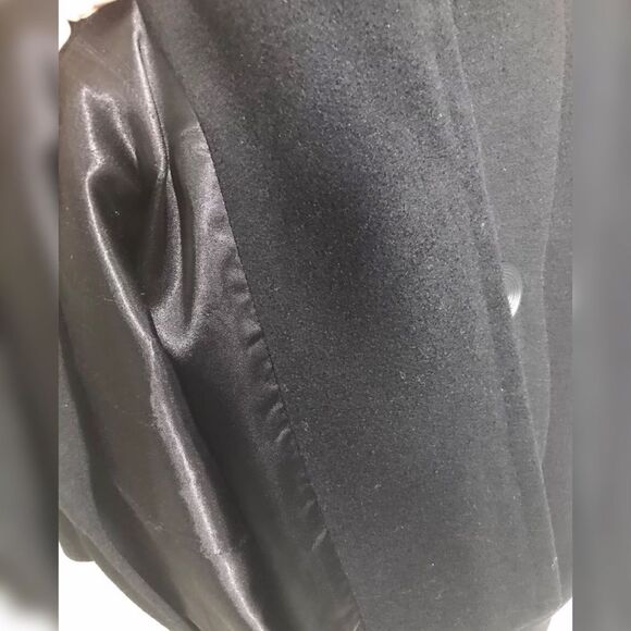 Dark As Night Black Swing Coat - Picture 6 of 7